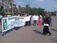 Puluhan Mahasiswa Teriakkan Tolak LGBT di Rohul